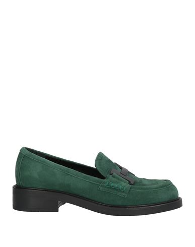 Bruglia Woman Loafers Emerald Green Size 7 Leather