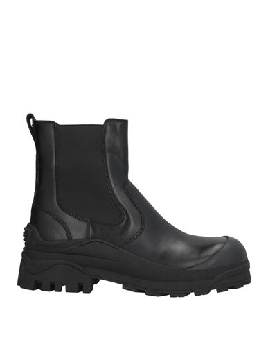 Dsquared2 Man Ankle Boots Black Size 9 Calfskin In Black
