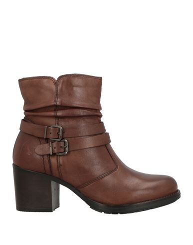 Pregunta Woman Ankle Boots Chocolate Brown Size 6 Leather In Brown