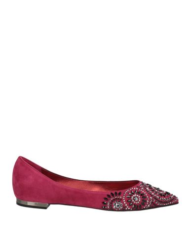 Le Silla Woman Ballet Flats Garnet Size 5 Leather In Red