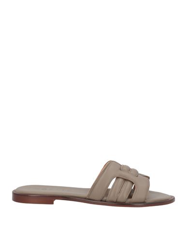 Mosaic Woman Sandals Grey Size 8 Leather In Gray