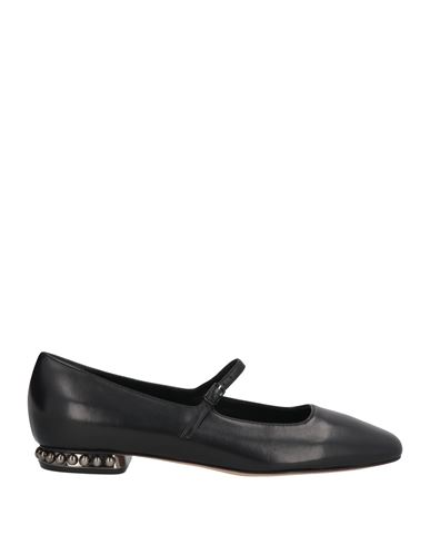 Casadei Woman Ballet Flats Black Size 8 Leather In Black
