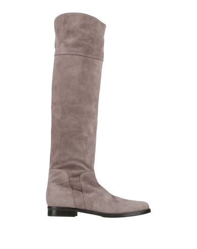 Pavin Woman Boot Taupe Size 7 Leather In Gray