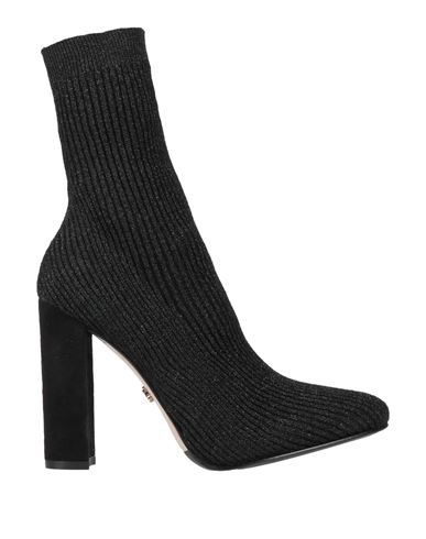 Le Silla Woman Ankle Boots Black Size 5 Textile Fibers In Black