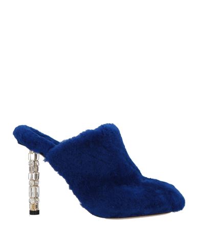 Le Silla Woman Mules & Clogs Bright Blue Size 8 Shearling In Blue