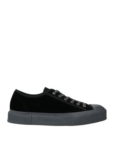 Theory Project Man Sneakers Black Size 8 Textile Fibers, Rubber In Black