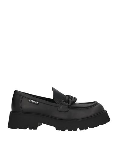 Le Silla Woman Loafers Black Size 5 Leather In Black