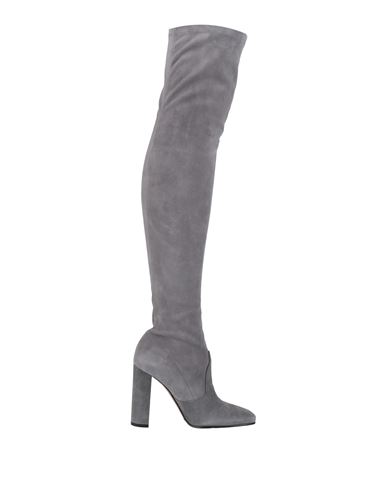Le Silla Woman Boot Grey Size 5 Leather In Gray