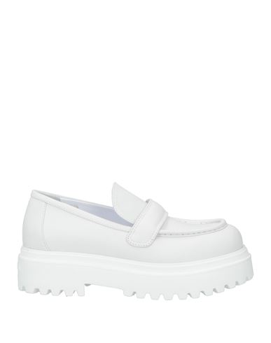 Le Silla Woman Loafers White Size 10 Leather