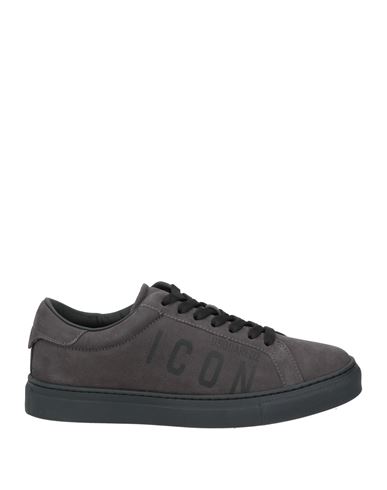 Dsquared2 Woman Sneakers Charcoal Size 6.75 Leather In Gray