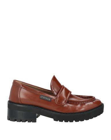 Le Silla Woman Loafers Brown Size 6 Leather In Brown