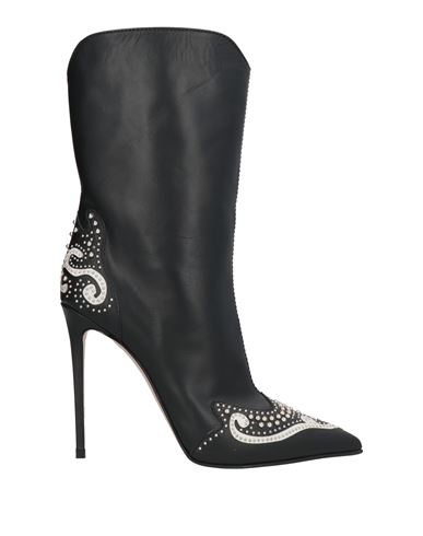 Le Silla Woman Ankle Boots Black Size 6 Leather In Black
