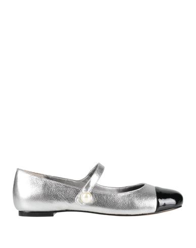 Carrano Woman Ballet Flats Silver Size 6 Leather