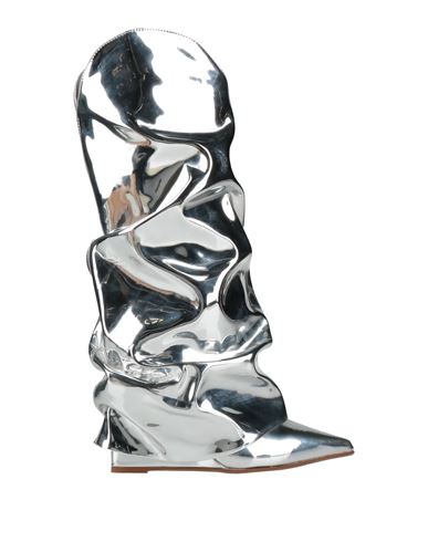 Le Silla Woman Boot Silver Size 6.5 Leather In Silver