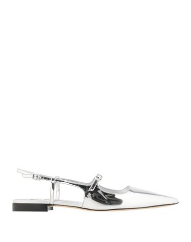 Jimmy Choo Woman Ballet Flats Silver Size 8 Leather