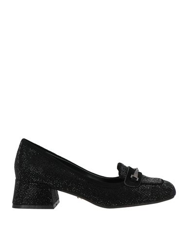 Lola Cruz Woman Loafers Black Size 7 Leather In Black