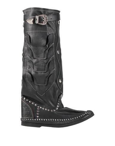Ldir Woman Boot Black Size 10 Leather In Black