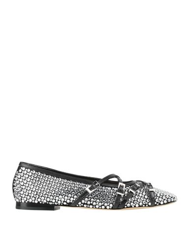 Mach&mach Mach & Mach Woman Ballet Flats Black Size 8 Leather, Textile Fibers