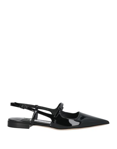 Jimmy Choo Woman Ballet Flats Black Size 8 Leather