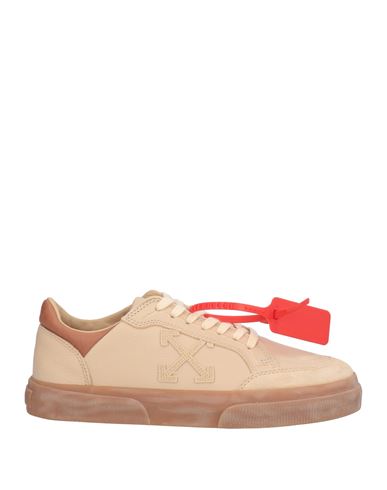 Off-white Woman Sneakers Beige Size 6 Leather In Sand
