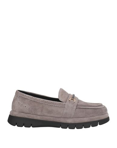 The Flexx Woman Loafers Grey Size 7 Leather In Gray