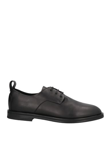 Lardini Man Lace-up Shoes Black Size 9 Leather