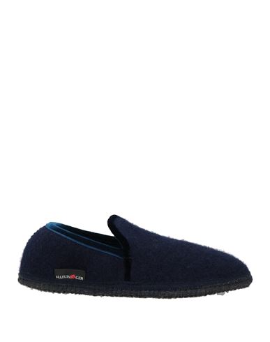 Haflinger Woman House Slipper Navy Size 8 Wool In Blue