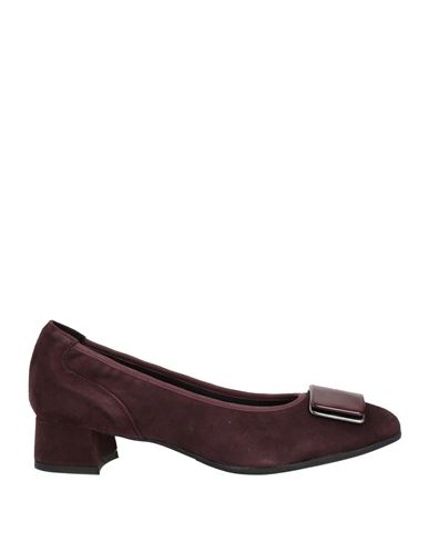 Cft Venice Woman Pumps Garnet Size 9 Leather In Red