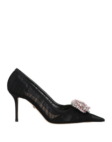 Mach&mach Mach & Mach Woman Pumps Black Size 8 Textile Fibers