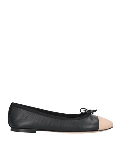 Odare Antwerp Woman Ballet Flats Black Size 7 Leather In Multi