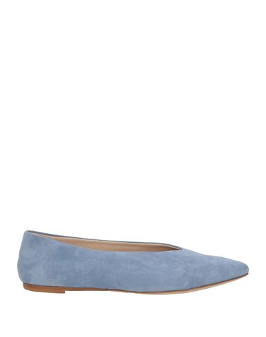 Odare Antwerp Woman Ballet Flats Light Blue Size 6 Leather In Multi