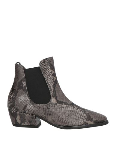 Fleury Woman Ankle Boots Grey Size 4 Leather In Gray
