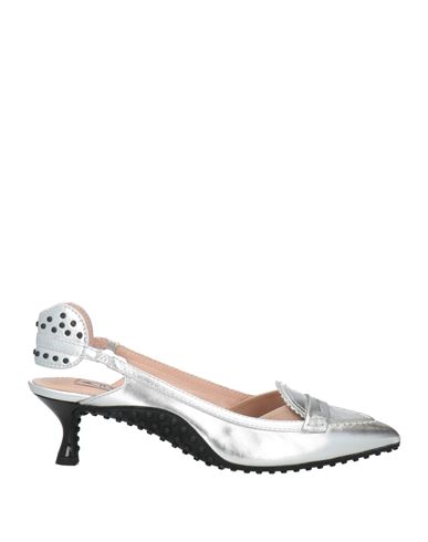 Alessandro Dell'acqua X Tod's Woman Pumps Silver Size 6.5 Leather In White