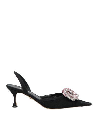 Mach&mach Mach & Mach Woman Pumps Black Size 8 Textile Fibers