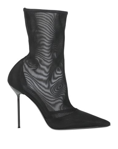 Paris Texas Woman Ankle Boots Black Size 6.5 Textile Fibers In Black