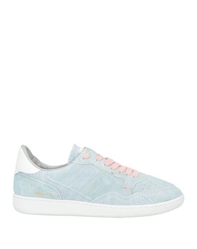 Hidnander Woman Sneakers Sky Blue Size 11 Leather, Textile Fibers