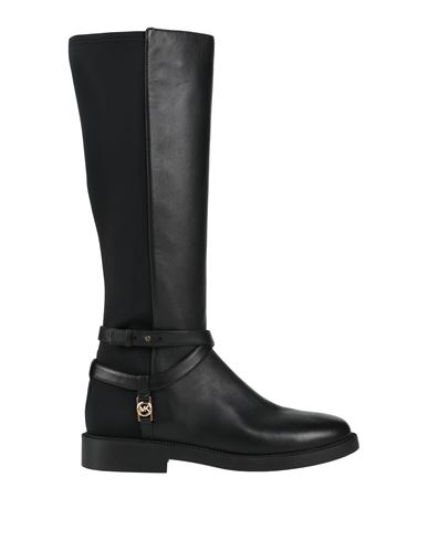 Michael Michael Kors Woman Boot Black Size 7 Leather, Textile Fibers