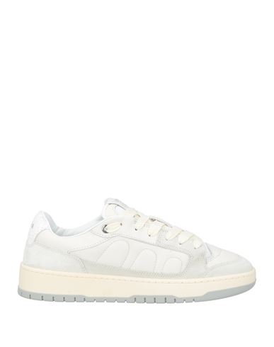 Santha Man Sneakers Off White Size 9 Leather, Textile Fibers In White