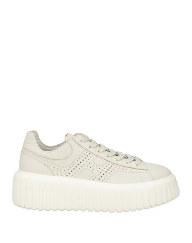 Hogan Woman Sneakers Off White Size 7 Leather In White