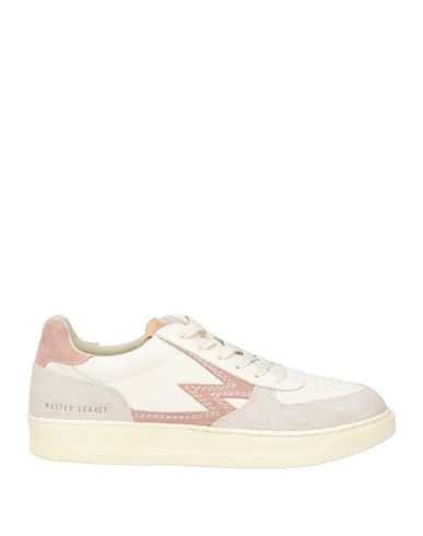 Moaconcept Woman Sneakers Ivory Size 8.5 Leather, Textile Fibers In White