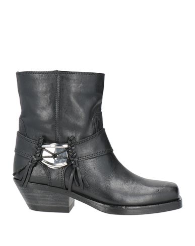 Isabel Marant Woman Ankle Boots Black Size 5.5 Calfskin In Black
