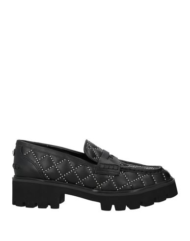 Michael Michael Kors Woman Loafers Black Size 8 Synthetisches Material