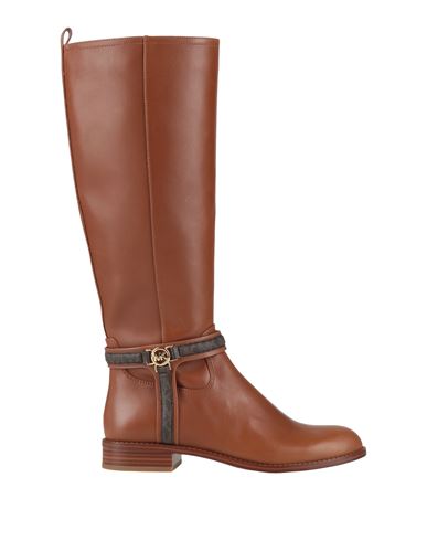 Michael Michael Kors Woman Boot Tan Size 8 Leather In Brown