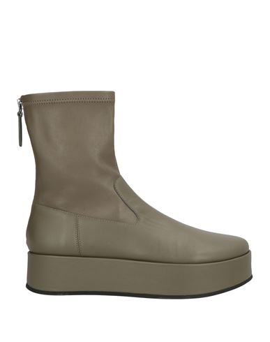 Habille Habillé Woman Ankle Boots Military Green Size 7 Textile Fibers In Green