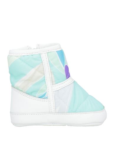 Pucci Newborn Girl Newborn Shoes Light Blue Size 3 Textile Fibers In Multi