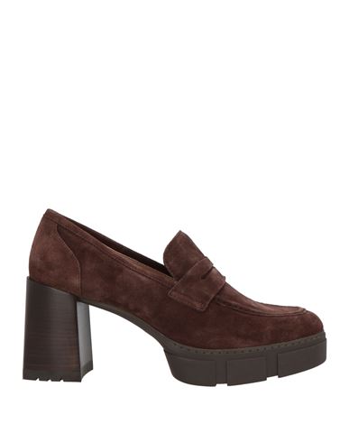 Unisa Woman Loafers Chocolate Brown Size 11 Leather