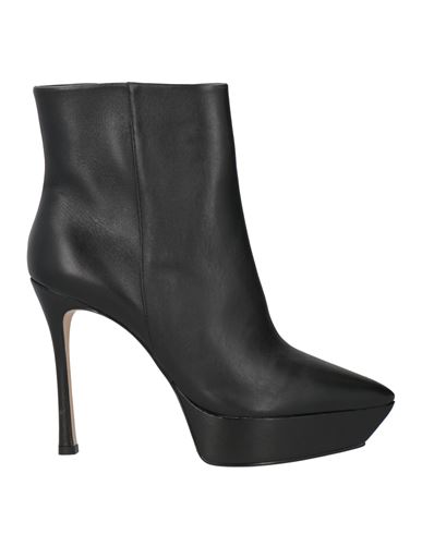 Cecconello Woman Ankle Boots Black Size 10 Leather