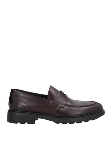 Marco Ferretti Man Loafers Burgundy Size 8 Leather In Red