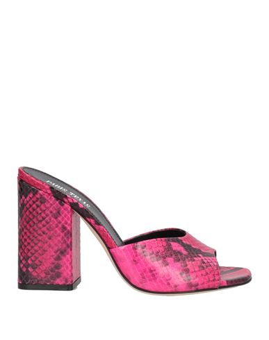 Paris Texas Woman Sandals Fuchsia Size 7 Leather In Pink