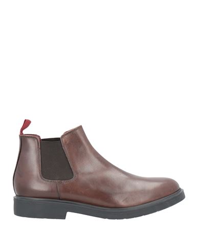 Helmur® Helmur Man Ankle Boots Chocolate Brown Size 12 Leather In Brown